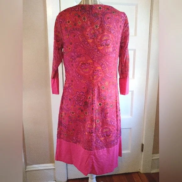VTG Isaac Mizrahi for Target paisley floral 100% cotton dress - 8 - Picture 9 of 9